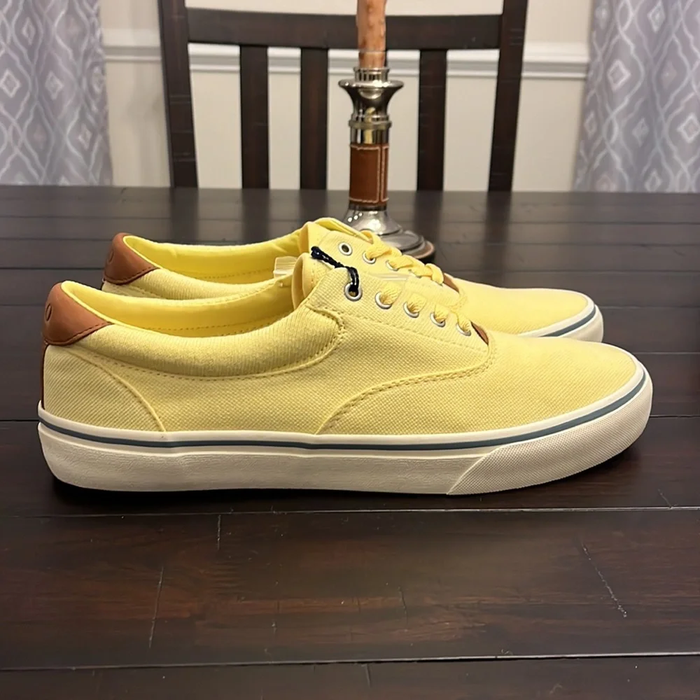 Polo Ralph Lauren Thorton II SK VLC boat deck shoes sneakers Banana Peel Men’s